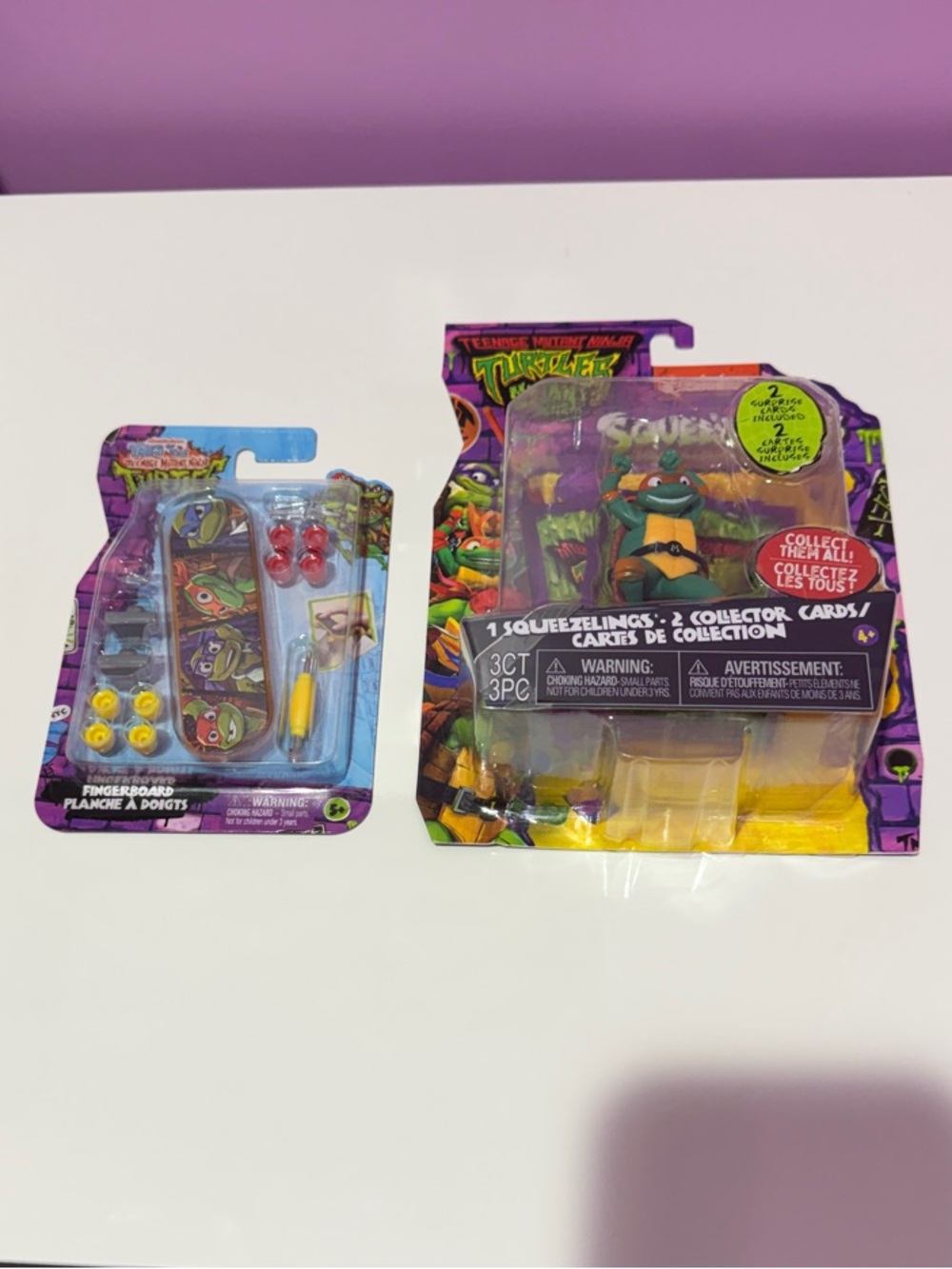 Squeezeling Purple and Yellow TMNT Squeezelings Pack- Michelangelo